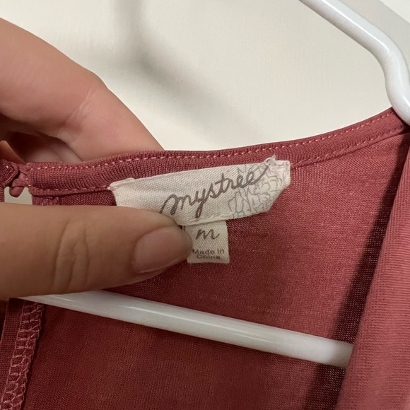 Mystree pink Jumpsuit, Medium, wide-leg - Picture 6 of 6